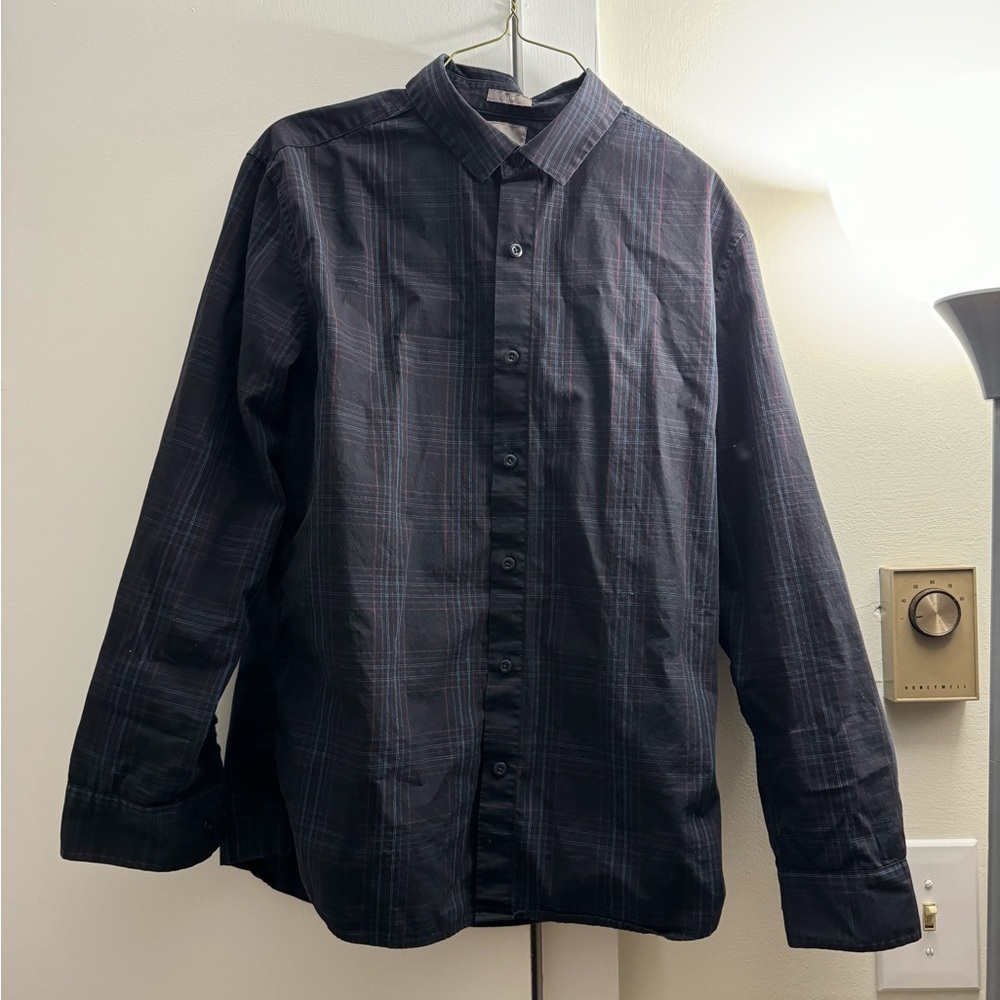 A-Frame Stretch long sleeve button up